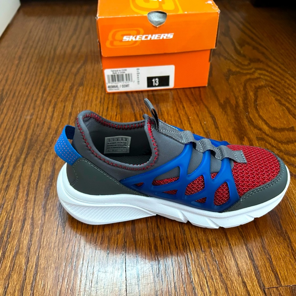 Skechers Kids' Red and Blue Athletic Shoes- Spider-Man Inspired : New!
